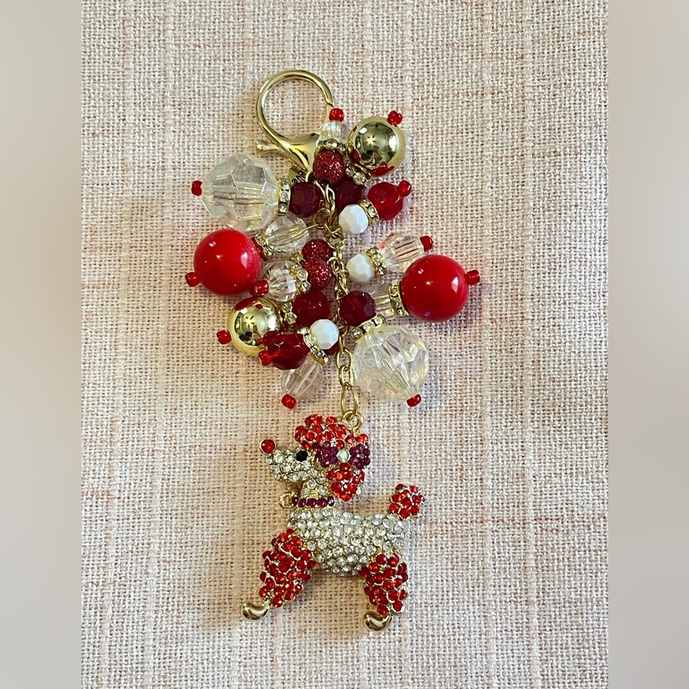 Bling Poodle Charm